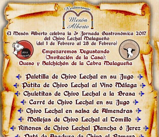 Mesón Alberto celebra la 3ª Jornada del Chivo Lechal Malagueño