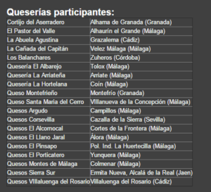 Queserías participantes