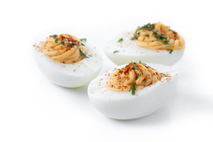 classic-deviled-eggs-with-paprika-parsley-garnish
