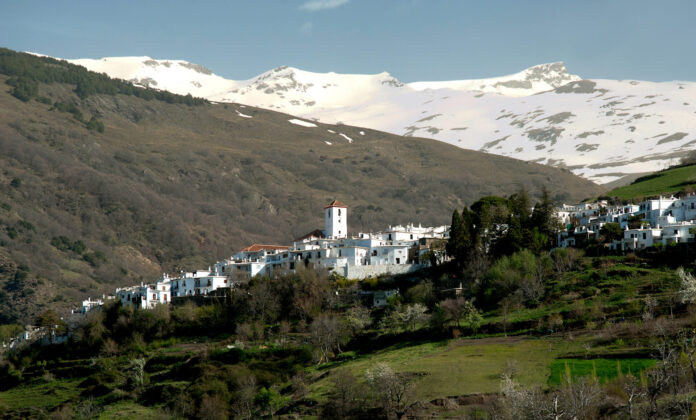 The,Alpujarran,Village,Of,Capileira,High,Up,In,The,Snow-capped